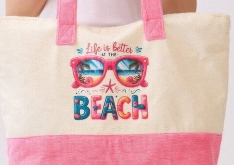 Life Is Better At The Beach Terry Tote