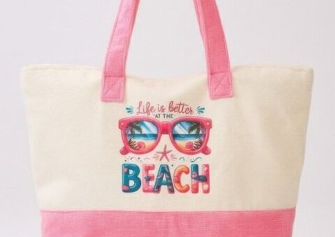 Life Is Better At The Beach Terry Tote