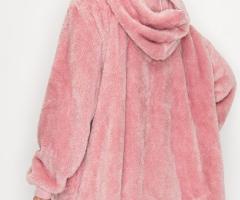 Fleece Jacket With Pocket - Mauve - Image 3/3